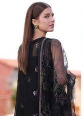 Noor By Saadia Asad Embroidered Chiffon Suits Unstitched 3 Piece - Luxury Collection